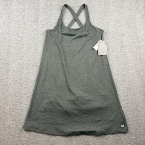 GAP Heather Gray Crossback Tank Dress